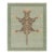 Rug & Kilim’s Distressed Tiger Rug in Green With Beige and Brown Pictorial For Sale