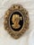 Vintage Gold Tin Cameo Framed Wall Art For Sale - Image 4 of 4