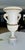 Single Italian Tall Alabaster and Brass Urn Handles Table Lamp For Sale In Palm Springs - Image 6 of 18