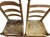 Late 19th Century Primitive American Ladder Back Chairs, Set of 4 For Sale - Image 4 of 12