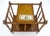 Traditional Faux Bamboo & Burl Canterbury Magazine Rack Stand Table on Brass Wheels MINT! For Sale - Image 3 of 11