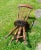1890s Antique Quarter Sawn Oak High Back Organ Stool With Claw Feet For Sale - Image 14 of 17