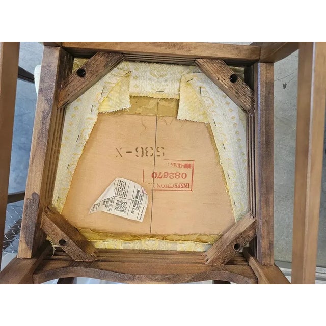 Set of 5 Vintage Chippendale-Style Dining Chairs With Upholstered Seats (Very Nice) For Sale - Image 10 of 10