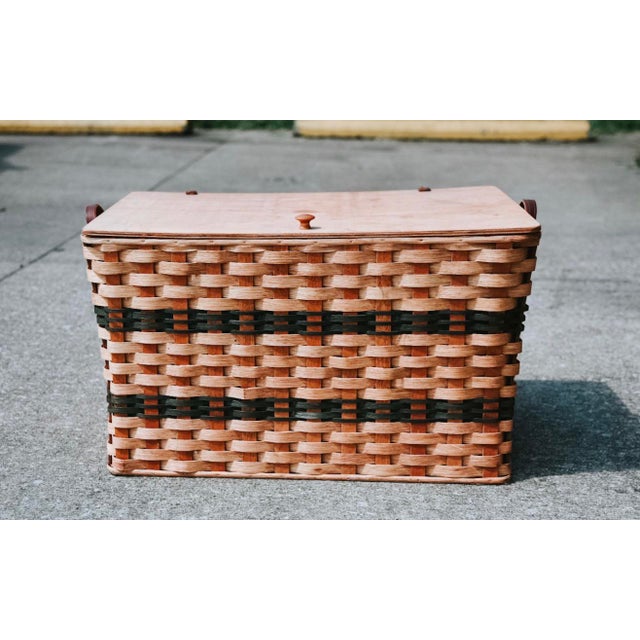 Handmade Authentic Amish Wicker Storage Basket Chairish
