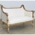 French French 19th Century Louis XVI Style Parcel Gilt Canapé For Sale - Image 3 of 13