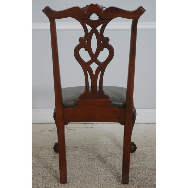 Henredon Set of 8 Henredon Mahogany Dining Chairs For Sale - Image 4 of 18
