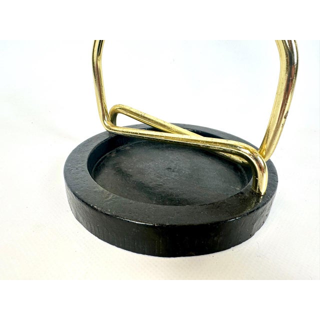 Mid-Century Austrian Cast Iron and Brass Umbrella Stand, 1960s, in Very Good conditions. Designed 1960 to 1969