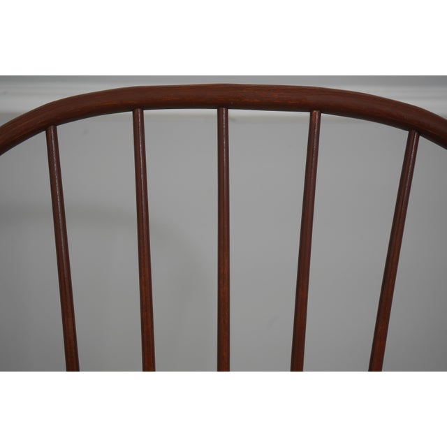 1990s Set of 6 Dr Dimes Sack Back Windsor Dining Armchairs For Sale - Image 5 of 18