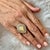 2010s Natural White Opal Diamond Ring 14k Gold 11 TCW GIA Certified, Size 6.25 For Sale - Image 5 of 13