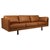 Brown Model 220 Black Leather Three-Seat Sofa by Erik Jørgensen For Sale - Image 8 of 8