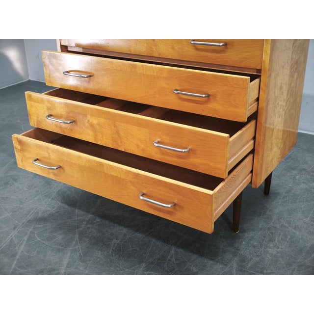 Mid-Century Vanity Chest with Mirror by Up Zavody, Czech, 1970s For Sale - Image 11 of 18