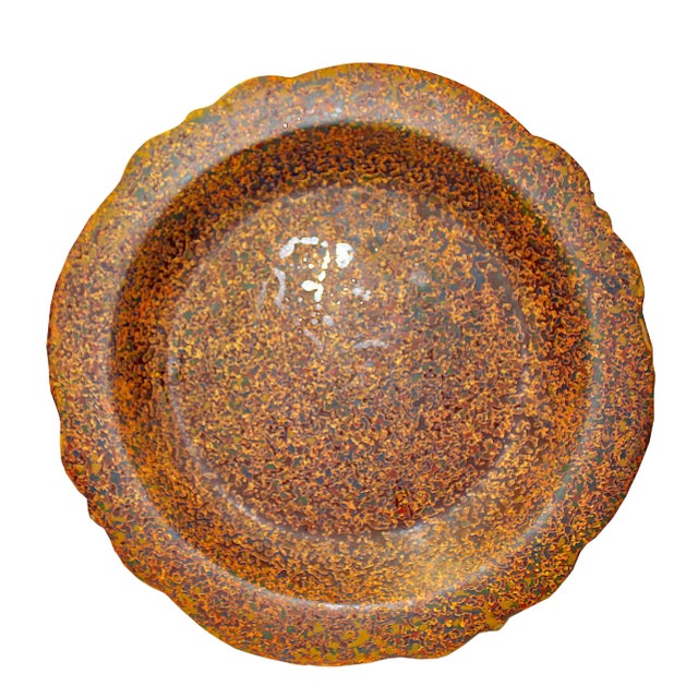 Handmade Blood Red Multi-Layer Lacquer Wood Display Disc Plate For Sale