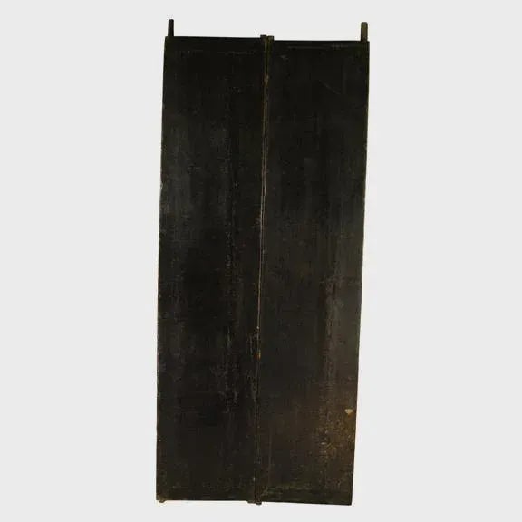 Mid 19th Century Pair of Mid 19th Century Black Lacquer Courtyard Doors For Sale - Image 5 of 5