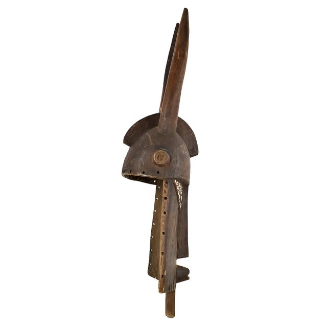 Early 20th Century Yaure Baule Portrait Mblo Mask Côte d'Ivoire For Sale - Image 4 of 6