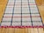 Early 20th Century Vintage American Rag Runner, Handwoven Wool & Cotton, Indigo Stripe Pattern, 2x11 For Sale - Image 5 of 12