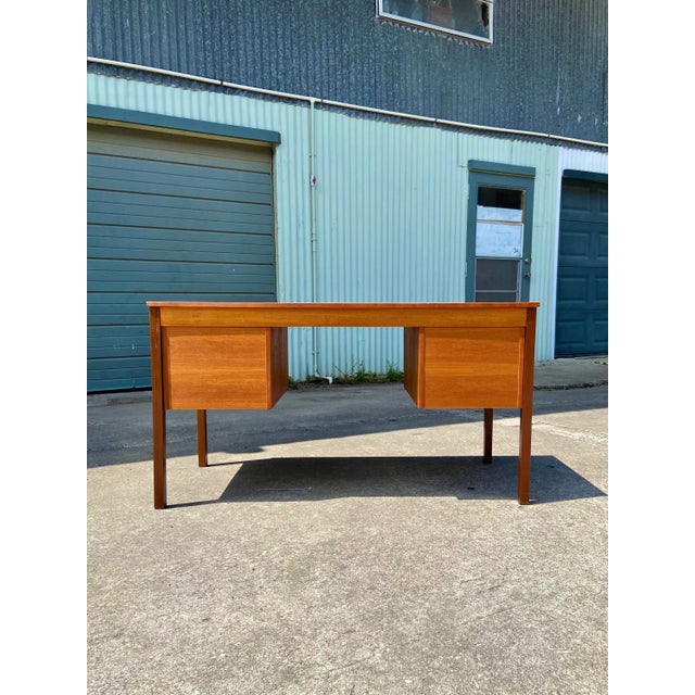 Mid Century Danish Modern Writers Desk | by Domino Møbler For Sale - Image 11 of 13