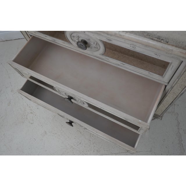 2020s Pair Hooker Hollywood Regency 3 Drawer Commode Chests For Sale - Image 5 of 18