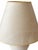 Cream 1980s White Textured Urn Table Lamp With Raised Bands and Cream Empire Shade For Sale - Image 8 of 9