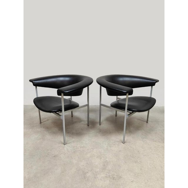 Dutch Meander Gamma Lounge Chairs by Rudolf Wolf, Gaasbeek & Van Tiel, 1950s For Sale - Image 6 of 7