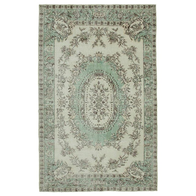 Textile Vintage Turkish Hand-Knotted Rug For Sale - Image 7 of 7
