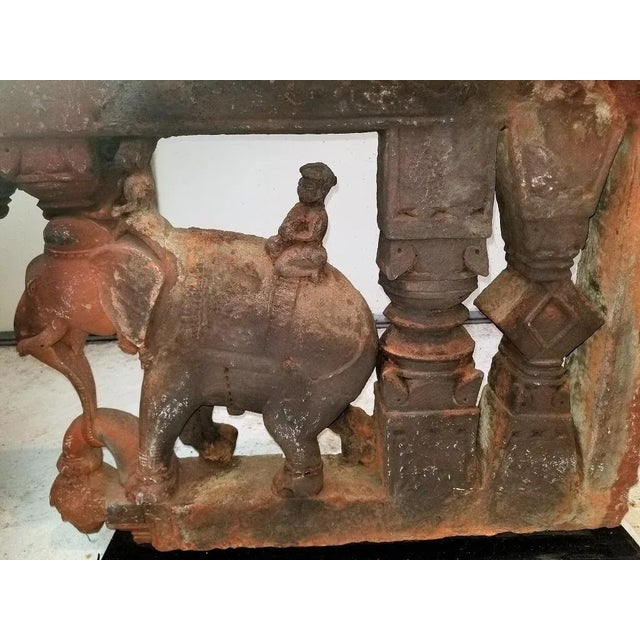 PRESENTING a STUNNING piece of Indian Antiquity from the 17th Century, namely, a Pair of Red Sandstone Brackets with...