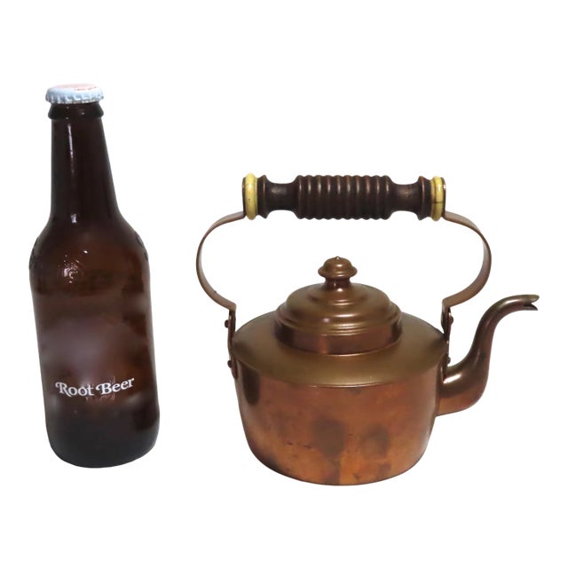 Cute Small Antique Tea for Two Size Copper Tea Kettle For Sale