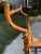 Gold Vintage Mid-Century Faux Bamboo Bar Cart | Hollywood Regency Gilt Metal & Glass Serving Trolley | Maison Baguès Style For Sale - Image 8 of 10
