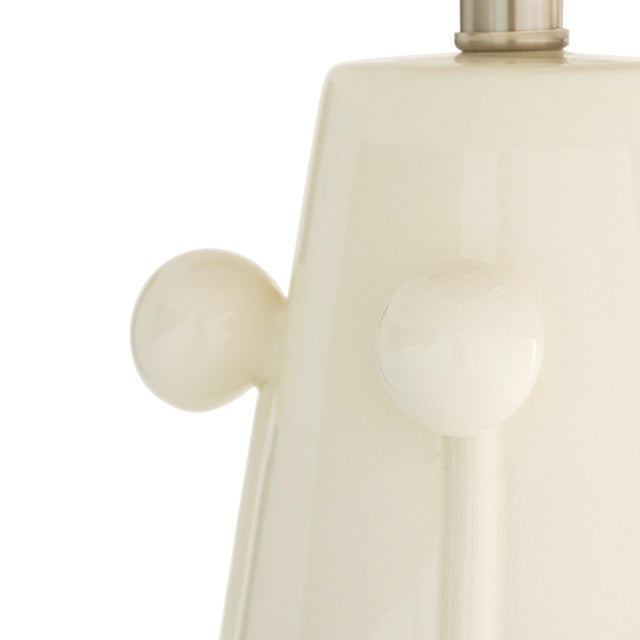 Arteriors Home Arteriors Home Miriam White Ceramic Lamp For Sale - Image 4 of 9