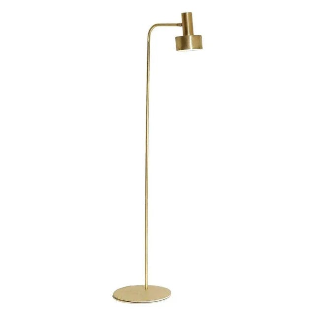 TF310 Floor Lamp in Satin Brass by Daluce For Sale - Image 8 of 8
