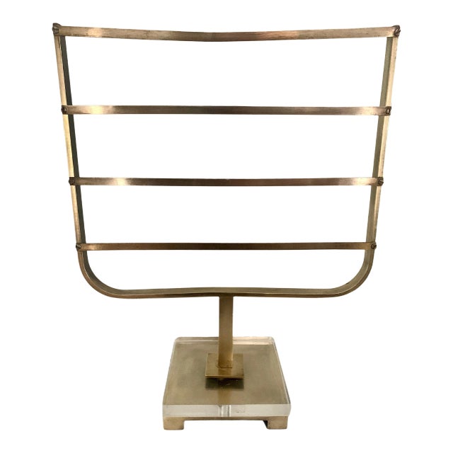 Charles Hollis Jones Brass Jewelry or Scarf Holder For Sale