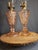 Vintage Pink Pressed Glass Kerosene Table Lamps - Matching Pair With Chimneys For Sale - Image 13 of 13