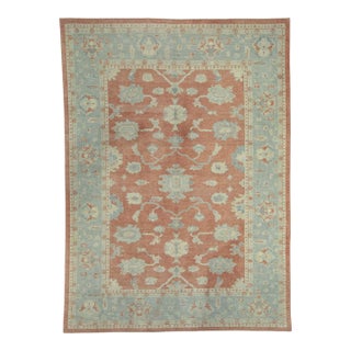 Turkish Oushak Rug 8'8" x 11'11" #18618 For Sale