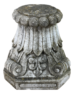 Vintage Architectural Style Hand-Carved Stone Capital, 20th Century
