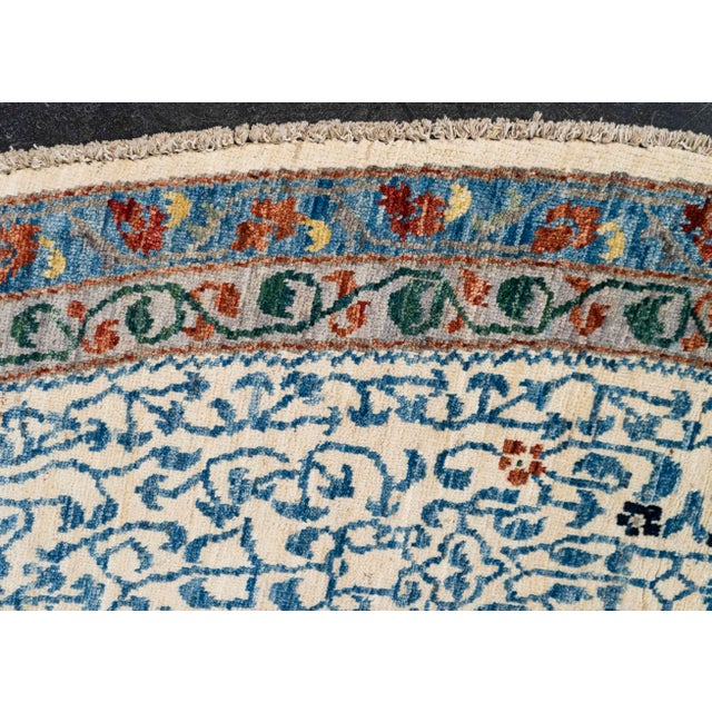 Early 21st Century Oriental Hand Knotted Round Rug 10' x 10' #21388 For Sale - Image 5 of 8