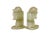 Mid-Century Modern Vintage Mid-Century Modern Hand Carved Green Onyx Horse Head Bookends For Sale - Image 3 of 9