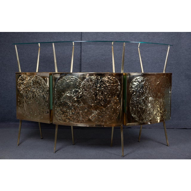 Modern Gio Ponti-Inspired Dry Bar by Justfurnituress For Sale - Image 3 of 12