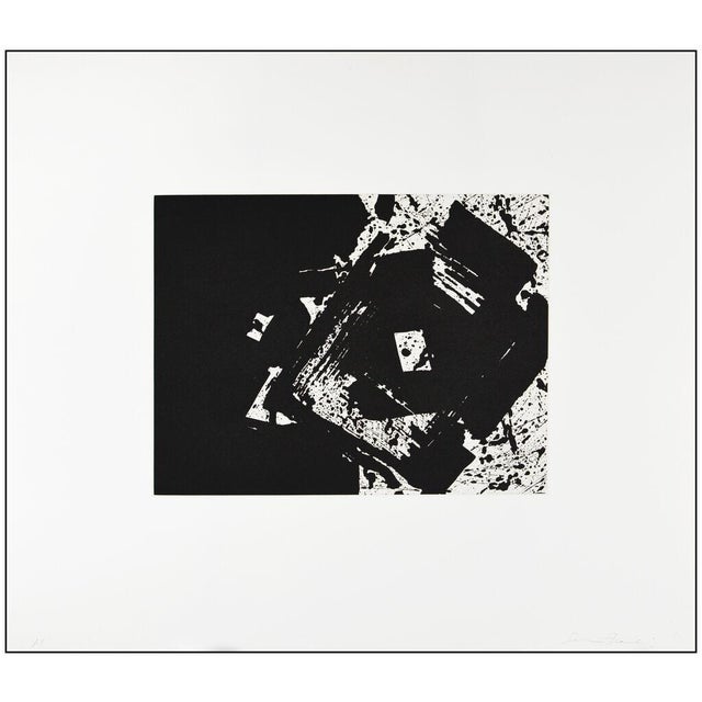 Abstract Mid 20th Century Untitled I.29; SFE.400, Sam Francis For Sale - Image 3 of 7