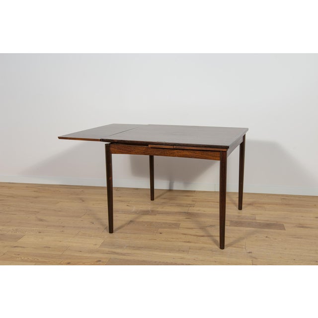 Mid-Century Danish Extendable Rosewood Dining Table, Denmark, 1960s For Sale - Image 6 of 18
