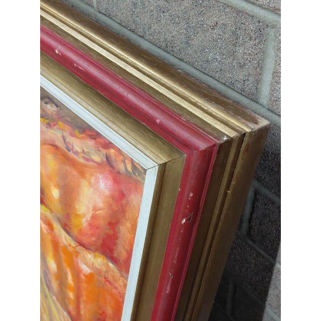 Framed Signed "Flamenco Dancers" Painting on Canvas by Teresa Perea For Sale - Image 10 of 10