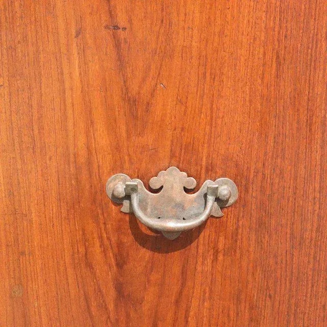 Small Anglo Indian Rosewood Two-Part Linen Press Cupboard For Sale - Image 10 of 13