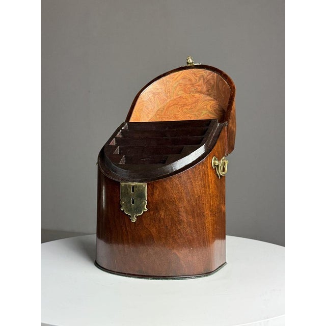 English Mahogany Letter Holder For Sale - Image 4 of 18