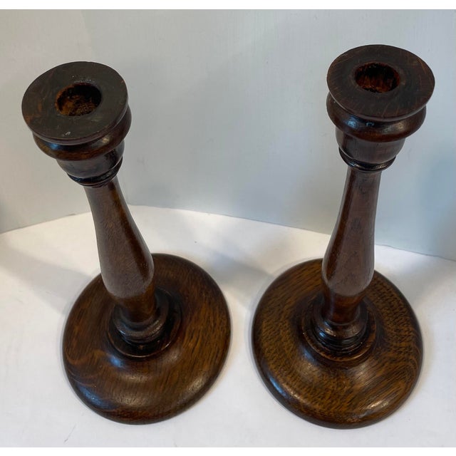 Vintage Wooden Candlesticks a Pair Chairish