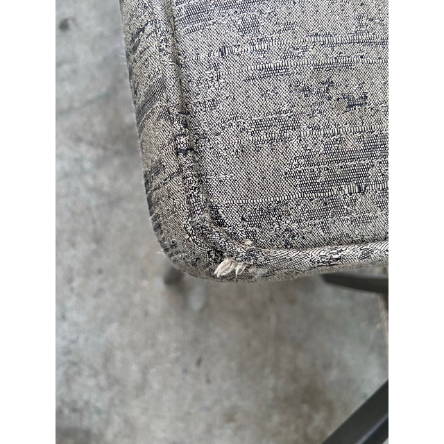 Shaver Howard Vintage Mid Century Modern Shaver Howard Slatted Steel Back Dining Chairs Set of 6 With Patina For Sale - Image 4 of 12