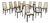Italian Modern Model 840 Chairs by Tito Angoli for La Montina, 1970s, Set of 12 For Sale