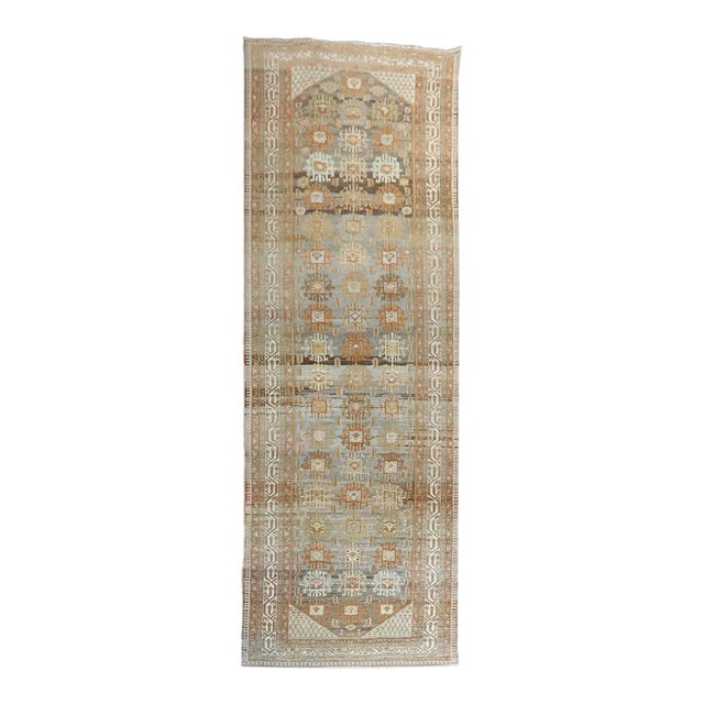 Early 20th Century Rare Corridor Size Decorative Malayer Rug - 5'2" x 18' For Sale