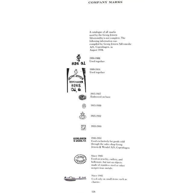 [127] pp. Smithsonian Institution Press 1980 10 3/4" x 8 3/4" "Georg Jensen Silversmithy: 77 Artists, 75 Years" is a 1980...