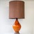 1970s Orange Red Volcanic Glazed Ceramic Table Lamp by R. Houben, 1970 For Sale - Image 5 of 12