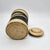 Studio Pottery Mid 20th Century Studio Pottery Striped Lidded Vase For Sale - Image 4 of 4