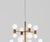 Metal Aballs 8 Golden Suspension Lamp in Metal and Glass by Jaime Hayon for Parachilna For Sale - Image 7 of 11