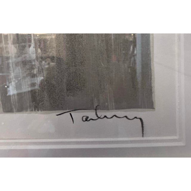 Contemporary Signed Itzchak Tarkay Framed Original Print, Custom Framed & Matted, 52” X 43.5” For Sale - Image 3 of 5